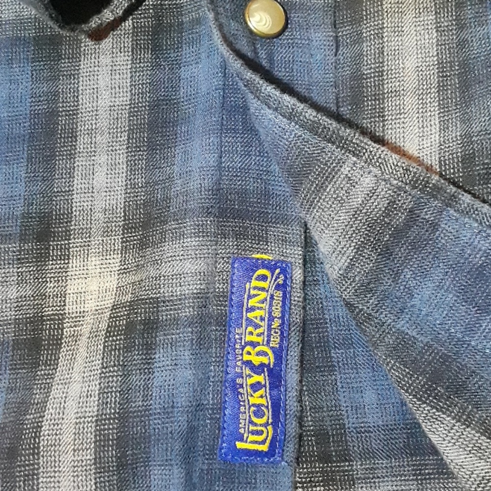 Lucky Brand/Pendleton pearl snap Austin sz S - Picture 5 of 8